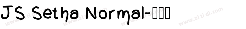 JS Setha Normal字体转换